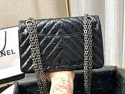 CHANEL MINI 2.55 TASCHE BLACK & SILVER-METAL AS0874 20 CM - 3