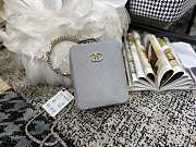 CHANEL VERTICAL CAMERA BAG GRAY AS1753 SIZE 17.5 CM - 2