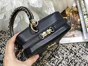 CHANEL VERTICAL CAMERA BAG BLACK AS1753 SIZE 17.5 CM - 4