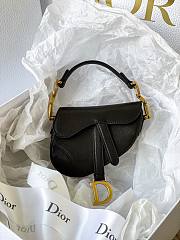 DIOR MICRO SADDLE BAG BLACK S5662 SIZE 12 CM - 1