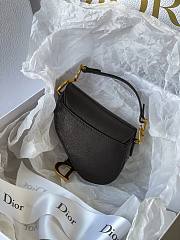 DIOR MICRO SADDLE BAG BLACK S5662 SIZE 12 CM - 3