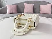 DIOR AMOUR MY ABCDIOR LADY BAG WHITE M0538 SIZE 20 CM - 4