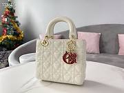 DIOR AMOUR MY ABCDIOR LADY BAG WHITE M0538 SIZE 20 CM - 5