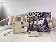 DIOR MINI AMOUR MY ABCDIOR LADY BAG WHITE M0505 SIZE 17 CM - 1