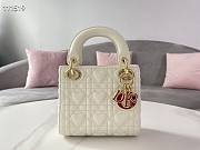 DIOR MINI AMOUR MY ABCDIOR LADY BAG WHITE M0505 SIZE 17 CM - 2