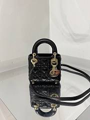 DIOR MICRO AMOUR MY ABCDIOR LADY BAG BLACK S0856 SIZE 12 CM - 1