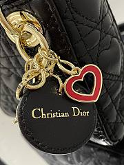 DIOR MICRO AMOUR MY ABCDIOR LADY BAG BLACK S0856 SIZE 12 CM - 4
