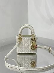 DIOR MICRO AMOUR MY ABCDIOR LADY BAG WHITE S0856 SIZE 12 CM - 1