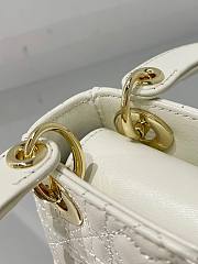 DIOR MICRO AMOUR MY ABCDIOR LADY BAG WHITE S0856 SIZE 12 CM - 3