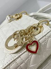 DIOR MICRO AMOUR MY ABCDIOR LADY BAG WHITE S0856 SIZE 12 CM - 4