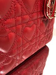 DIOR AMOUR MY ABCDIOR LADY BAG RED M0538 SIZE 20 CM - 2