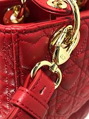 DIOR AMOUR MY ABCDIOR LADY BAG RED M0538 SIZE 20 CM - 3