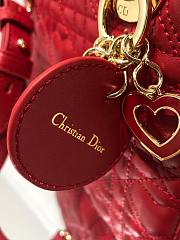 DIOR AMOUR MY ABCDIOR LADY BAG RED M0538 SIZE 20 CM - 4