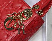 DIOR MICRO AMOUR MY ABCDIOR LADY BAG RED S0856 SIZE 12 CM - 5