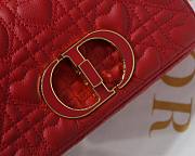 DIOR SMALL DIORAMOUR CARO BAG RED M9241 SIZE 20 CM - 6