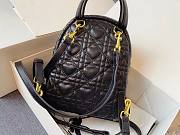 DIOR MINI DIORAMOUR BACKPACK BLACK M9222 SIZE 16 CM - 3