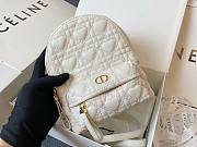 DIOR MINI DIORAMOUR BACKPACK WHITE M9222 SIZE 16 CM - 3