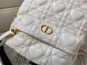 DIOR MINI DIORAMOUR BACKPACK WHITE M9222 SIZE 16 CM - 6