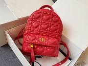DIOR MINI DIORAMOUR BACKPACK RED M9222 SIZE 16 CM - 6