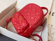DIOR MINI DIORAMOUR BACKPACK RED M9222 SIZE 16 CM - 4