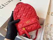 DIOR MINI DIORAMOUR BACKPACK RED M9222 SIZE 16 CM - 3
