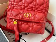 DIOR MINI DIORAMOUR BACKPACK RED M9222 SIZE 16 CM - 2