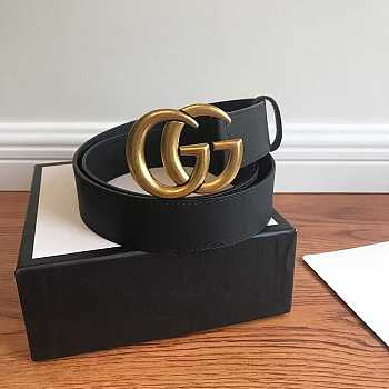 GUCCI 2015 Re-Edition wide leather belt 3.8 cm