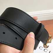 GUCCI Leather belt with Double G buckle 3.4 cm - 4