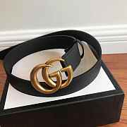 GUCCI Leather belt with Double G buckle 3.0 cm - 5