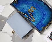 DIOR SADDLE POUCH CLOUD BLUE S5620 SIZE 22 CM - 4