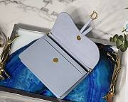 DIOR SADDLE POUCH CLOUD BLUE S5620 SIZE 22 CM - 6