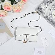 DIOR SADDLE BELT POUCH WHITE S5619 SIZE 17 CM - 1