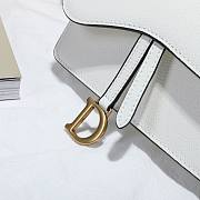 DIOR SADDLE BELT POUCH WHITE S5619 SIZE 17 CM - 6