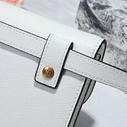 DIOR SADDLE BELT POUCH WHITE S5619 SIZE 17 CM - 3