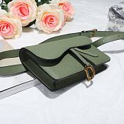 DIOR SADDLE BELT POUCH WILLOW GREEN S5619 SIZE 17 CM - 4