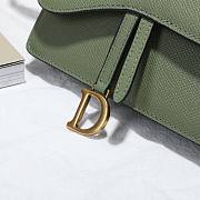 DIOR SADDLE BELT POUCH WILLOW GREEN S5619 SIZE 17 CM - 3