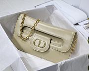 DIOR MEDIUM DOUBLE BAG CREAM M8641 SIZE 28 CM - 1