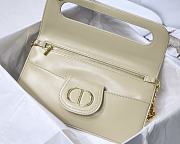 DIOR MEDIUM DOUBLE BAG CREAM M8641 SIZE 28 CM - 4