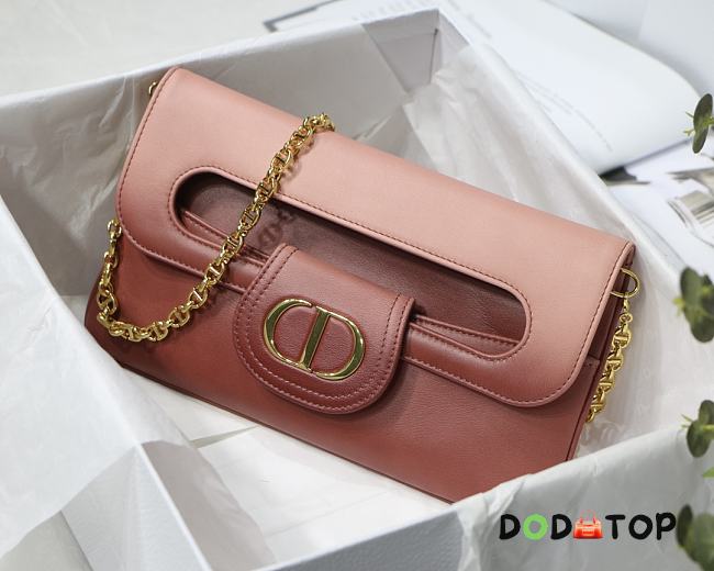 DIOR MEDIUM DOUBLE BAG PINK GRADIENT M8641 SIZE 28 CM - 1