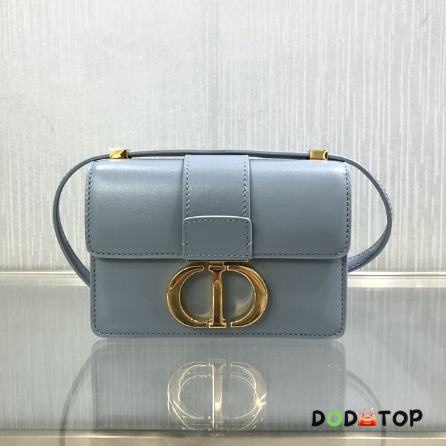 DIOR MICRO 30 MONTAIGNE BAG CLOUD BLUE S2110 SIZE 15 CM - 1