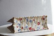DIOR BOOK TOTE FLOWER IN BEIGE EMBROIDERY M1286 SIZE 41.5 CM - 6
