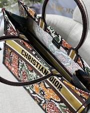 DIOR BOOK TOTE PAISLEY BROWN EMBROIDERY M1286 SIZE 41.5 CM - 5