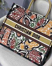 DIOR BOOK TOTE PAISLEY BROWN EMBROIDERY M1286 SIZE 41.5 CM - 4