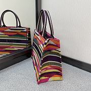 DIOR SMALL BOOK TOTE COLORFUL RHOMBUS M1296 SIZE 36 CM - 3