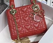 DIOR MINI AMOUR MY ABCDIOR LADY BAG RED M0505 SIZE 17 CM - 6
