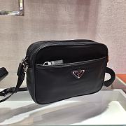 PRADA RE-NYLON AND SAFFIANO LEATHER BAG BLACK 2VH048 SIZE 23 CM - 2