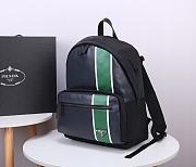 PRADA SAFFIANO LEATHER BACKPACK GREEN 2VZ066 SIZE 29 x 40 x 14 CM - 4