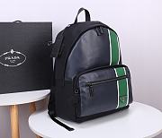 PRADA SAFFIANO LEATHER BACKPACK GREEN 2VZ066 SIZE 29 x 40 x 14 CM - 5