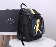 PRADA NYLON AND SAFFIANO BACKPACK-12 2VZ135 SIZE 27 x 45 x 17 CM - 3