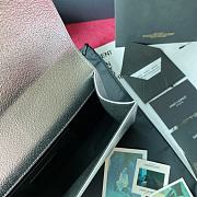 YSL KATE CLUTCH SMOOTH LEATHER SILVER 326079 SIZE 27 x 12.5 x 5 CM - 5